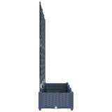 Garden Planter 3 pcs Grey 120 x 40 x 125,5 cm PP