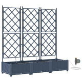 Garden Grey 120 x 40 x 126 cm Steel - Front View