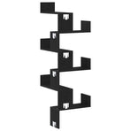 Wall Corner Shelf Black Oak 45 x 45 x 147 cm