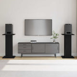 Speaker Stands 2 pcs Black Oak 30 x 30 x 60 cm Engineered Wood