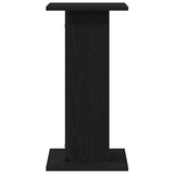 Speaker Stands 2 pcs Black oak 30 x 30 x 60 cm Engineered Wood - Rear View
