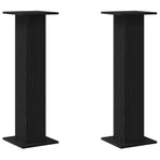 Speaker Stands 2 pcs Black Oak 30 x 30 x 95 cm Engineered Wood