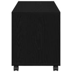 End Table Black Oak 72 x 33 x 42,5 cm Engineered wood
