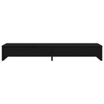 Monitor Stand with Drawers Black Oak 100x27x15 cm