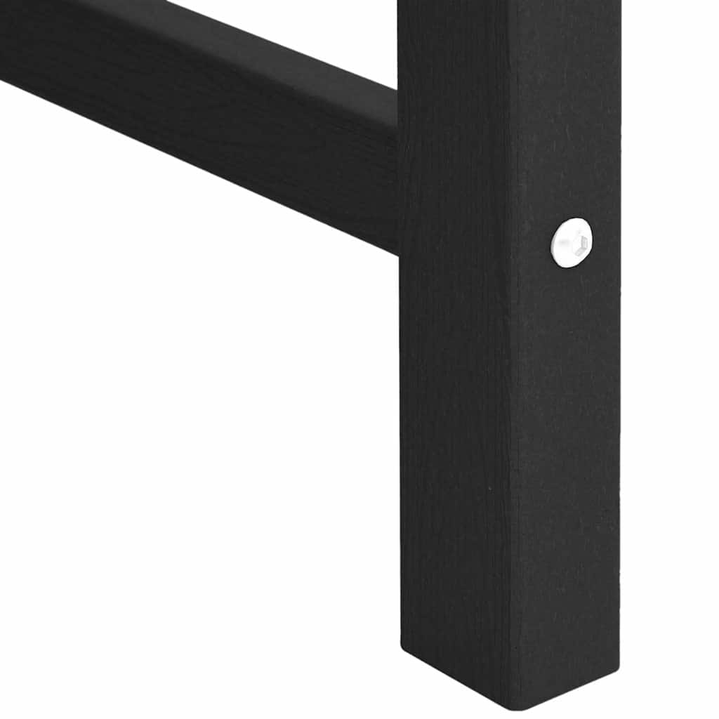 Garden Dining Chair. 2 pcs Black 65.5 x 59 x 88 cm HDPE
