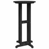 Bar Table Black 55 x 55 x 107 cm HDPE - Front View