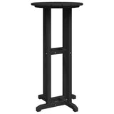 Bar Table Black 55 x 55 x 107 cm HDPE - Close-Up Angle
