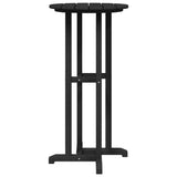 Bar Table Black 55 x 55 x 107 cm HDPE - 45-Degree Angle