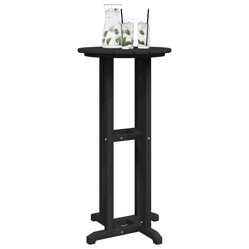 Bar Table Black 55 x 55 x 107 cm HDPE