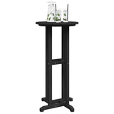 Bar Table Black 55 x 55 x 107 cm HDPE - Side View