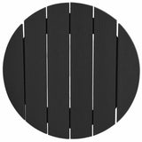 Bar Table Black 55 x 55 x 107 cm HDPE - Low Angle