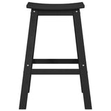 Bar Stool 2 pcs Black 52 x 43 x 73,5 cm HDPE