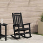 Garden Rocking Chair Black HDPE