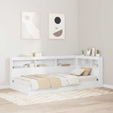 Storage Headboard White Engineered Wood