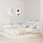 Storage Headboard White Engineered Wood