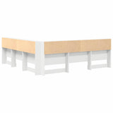 Storage Headboard with Shelf White 180 cm Engineered Wood