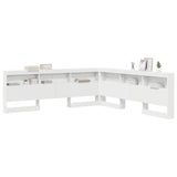 Storage Headboard with Shelf White 180 cm Engineered Wood