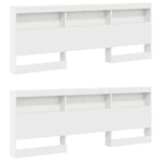 Bookcase Bed with Shelf White 180 x 200 cm Engineered Wood