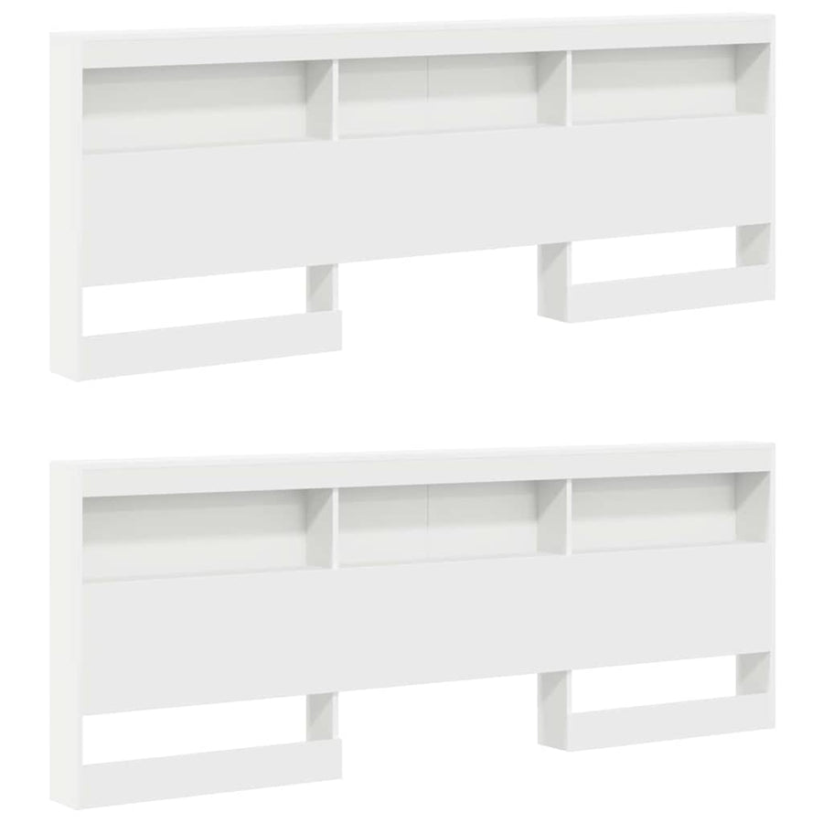 Bookcase Bed with Shelf White 180 x 200 cm Engineered Wood