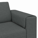 Sofa Set Dark grey Fabric - Close-Up Angle