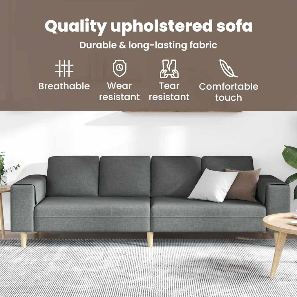 Sofa Set Dark grey Fabric