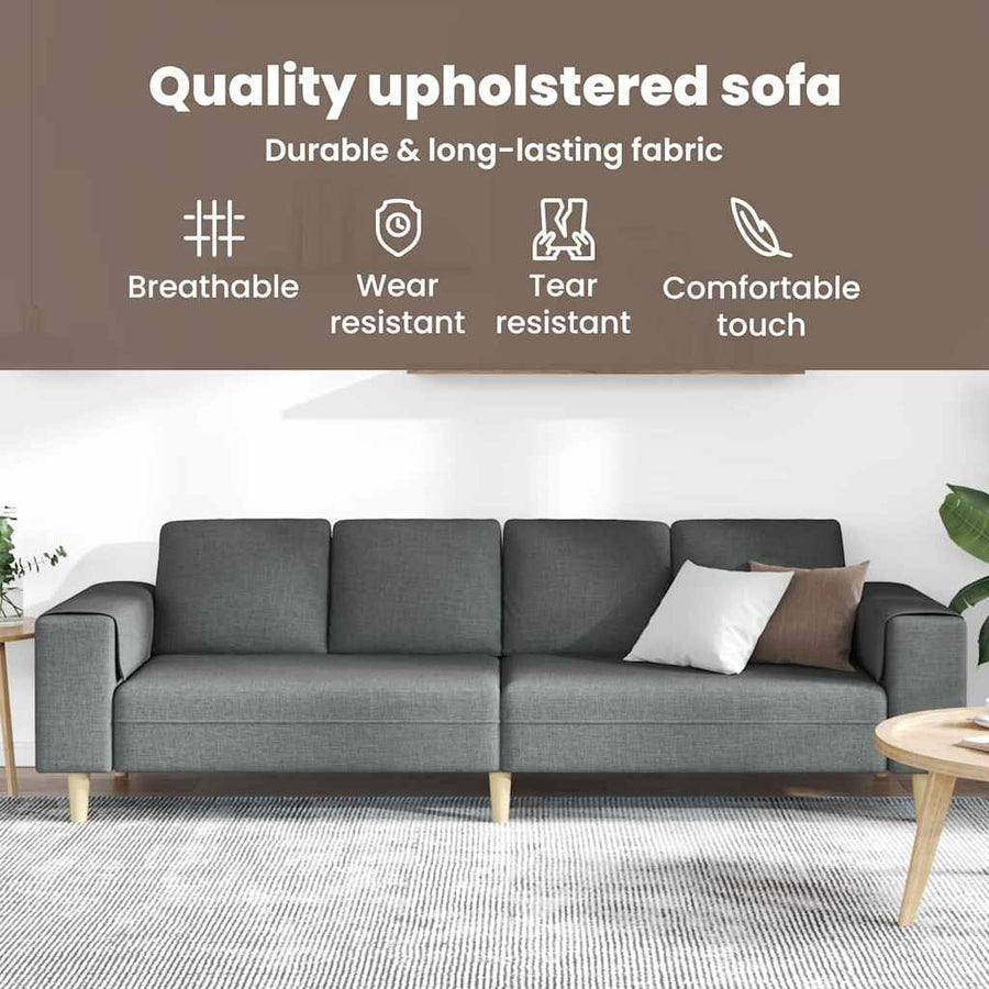 Sofa Set Dark grey Fabric