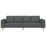 Sofa Set Dark grey Fabric - Top-Down View