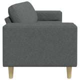 Sofa Set Dark grey Fabric - 45-Degree Angle