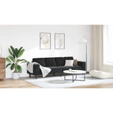 Sofa Set Black Velvet - Extra Image