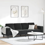 Sofa Set Black Velvet