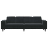 Sofa Set Black Velvet