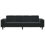 Sofa Set Black Velvet
