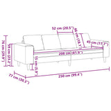 Sofa Set Black Velvet - Extra Image