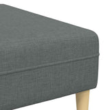 Sofa Set 3 pcs Dark grey Fabric - Low Angle