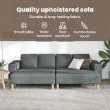 Sofa Set Dark grey Fabric
