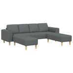 Sofa Set Dark grey Fabric