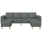 Sofa Set Dark grey Fabric