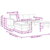 Sofa Set Dark grey Fabric - Extra Image