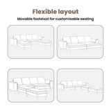 Living Room Couch 3 pcs Black 250 x 188 x 76 cm
