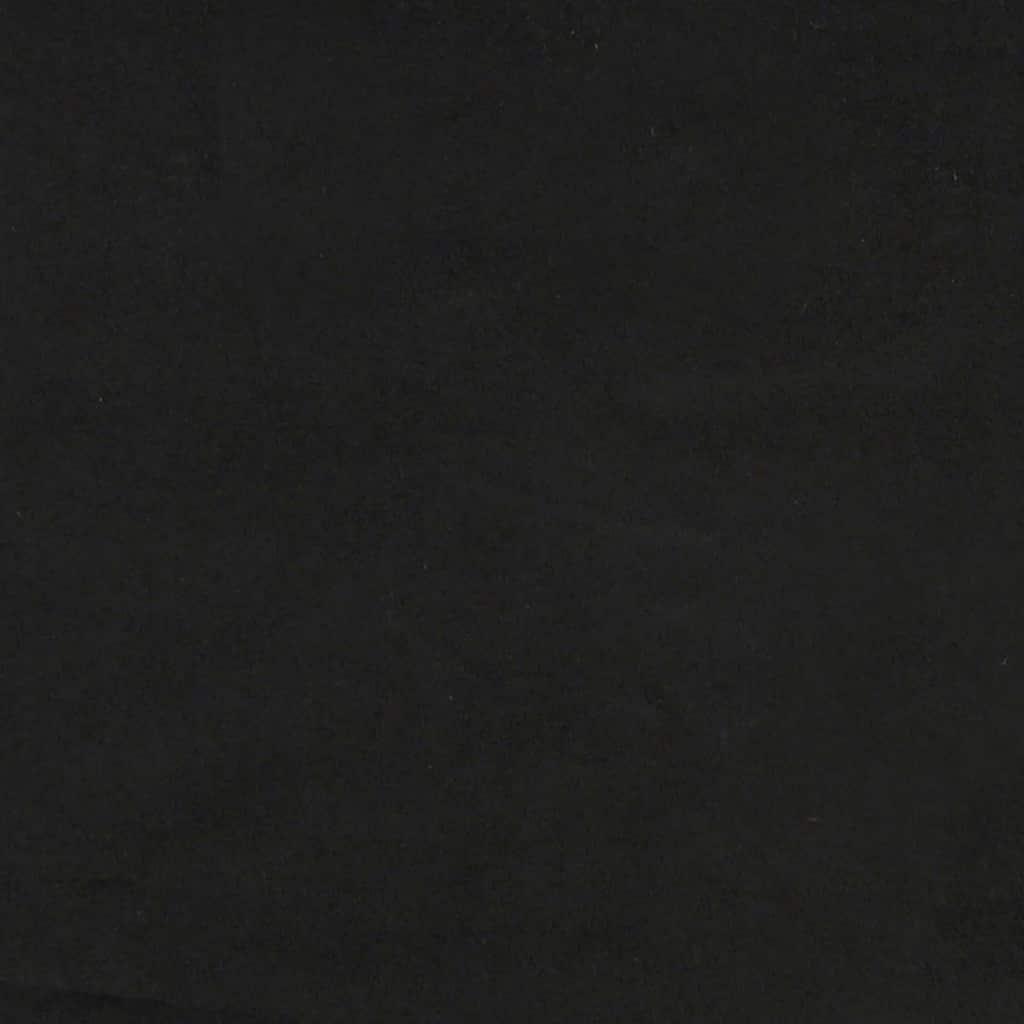 Velvet Sofa with Cushion Black 208 cm Velvet