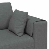 Fabric Sofa with Cushion Dark Grey 208 cm Fabric - Extra Image