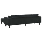 Sofa 3 pcs Black Velvet