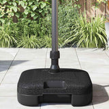 Outdoor Parasol Base Black 45 x 45 x 29.5 cm Plastic - Top-Down View