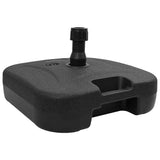 Outdoor Parasol Base Black 45 x 45 x 29.5 cm Plastic - Front View