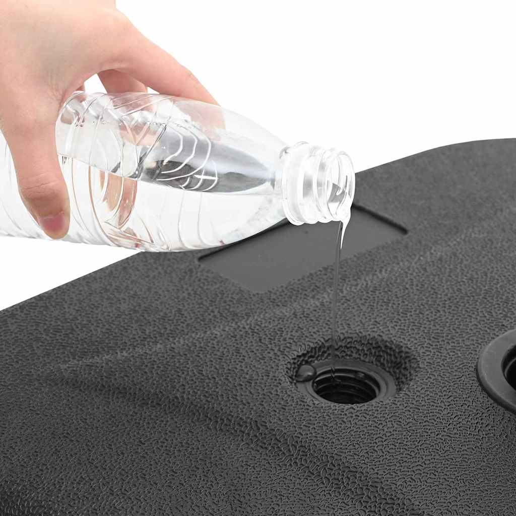 Outdoor Parasol Base Black 45 x 45 x 29.5 cm Plastic