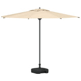 Outdoor Parasol Base Black 45 x 45 x 29.5 cm Plastic - Side View