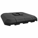 Cantilever Parasol Base Set 4 pcs Black 98 x 98 x 13 cm Plastic - Front View