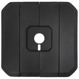 Cantilever Parasol Base Set 4 pcs Black 98 x 98 x 13 cm Plastic - Low Angle