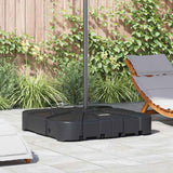 Cantilever Parasol Base Set 2 pcs Black 88 x 88 x 19 cm Plastic
