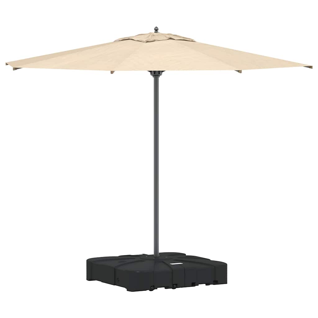 Cantilever Parasol Base Set 2 pcs Black 88 x 88 x 19 cm Plastic